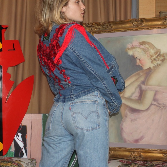 Embroidered Jean Jacket - Picture 4 of 8